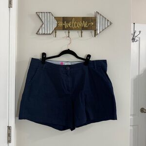 Crown & Ivy Dark Blue Women's Caroline Shorts Size 14 with 4.5” inseam